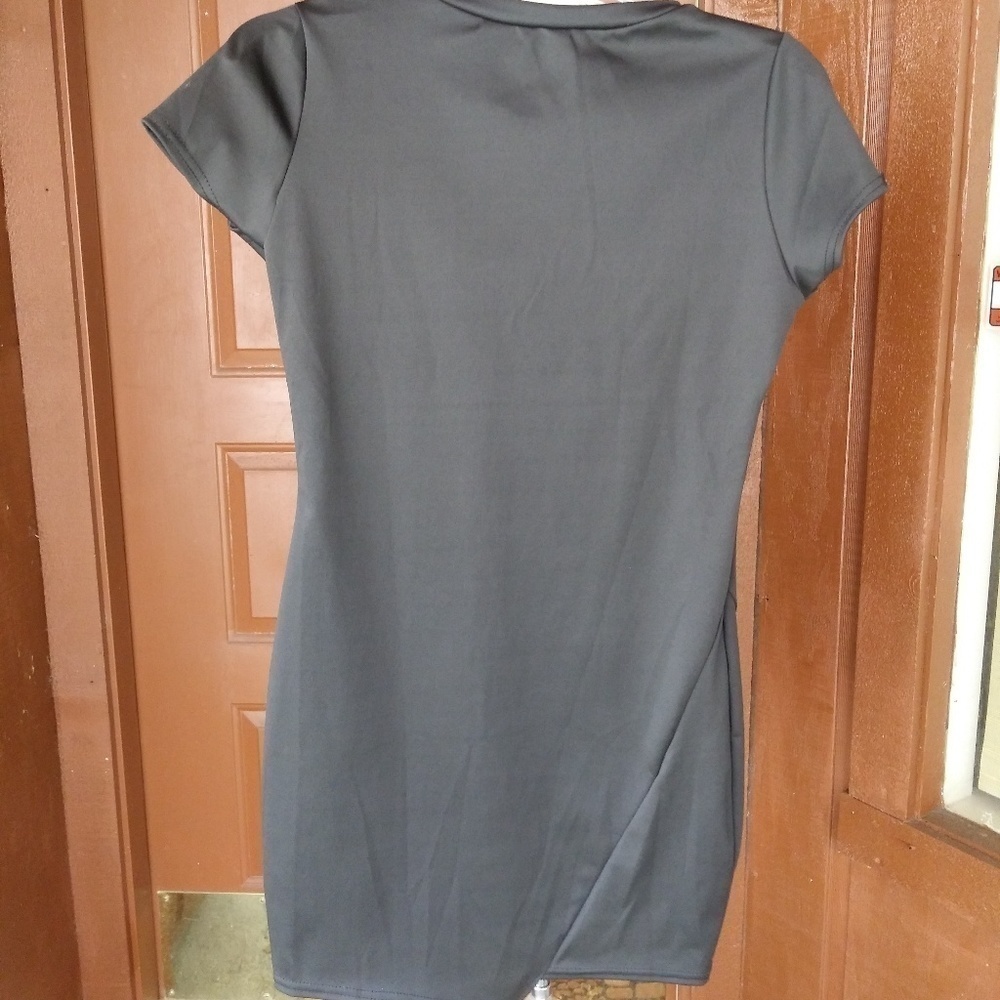 Black Mini Y2K Dress Size 6 Short Sleeve - Picture 3 of 17